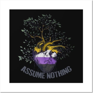 Nonbinary: Assume Nothing Posters and Art